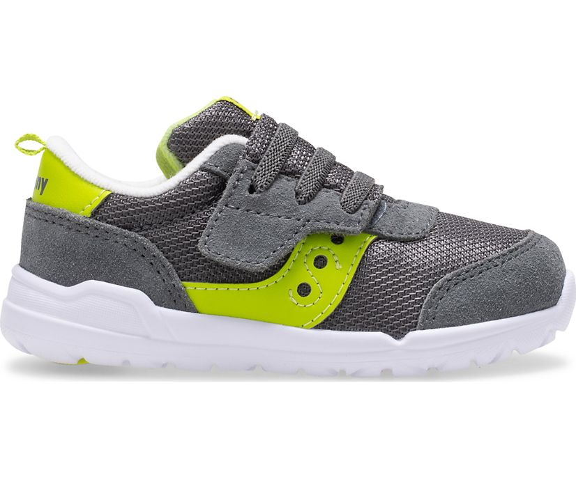 Saucony Jazz Riff Kids' Sneakers Grey / Green | Canada 744HAPK